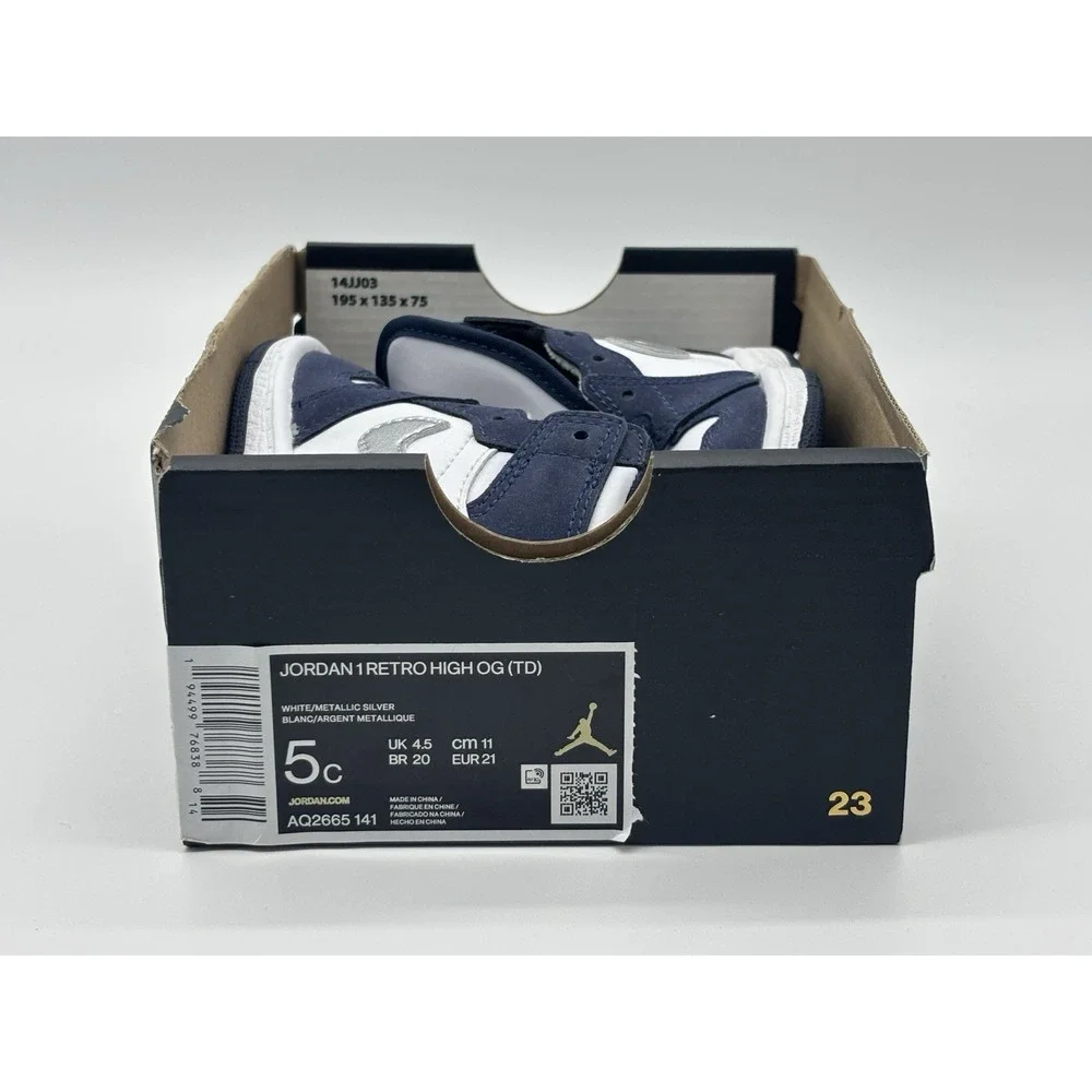 Nike Air Jordan Retro 1 High CO JP TD Midnight Navy Size‎ 5c AQ2665 141